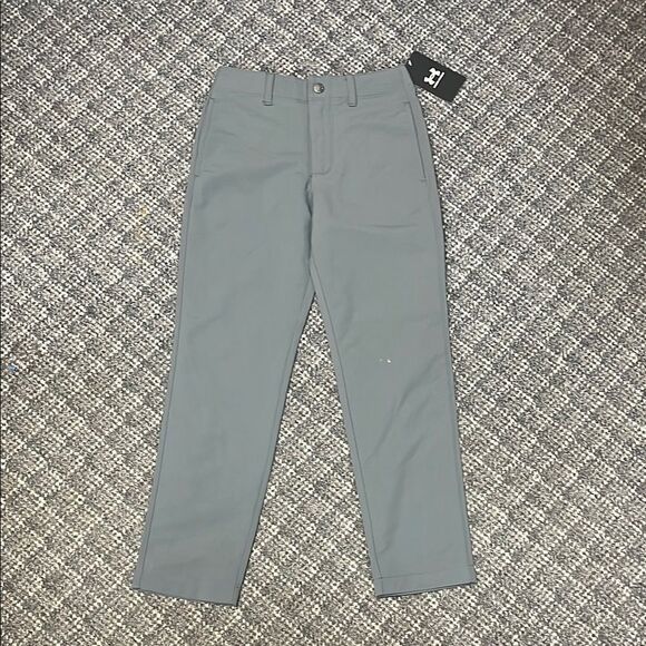Gray Chinos Straight Leg Cotton Blend - Picture 1 of 1
